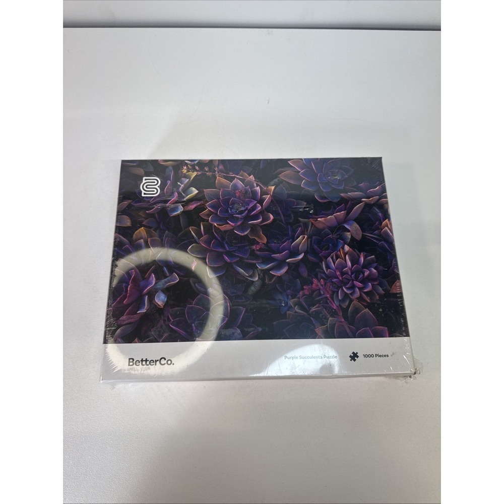 BetterCo Purple Succulents 1000 pc Puzzle Adult Decompression Toy Gift Rare open